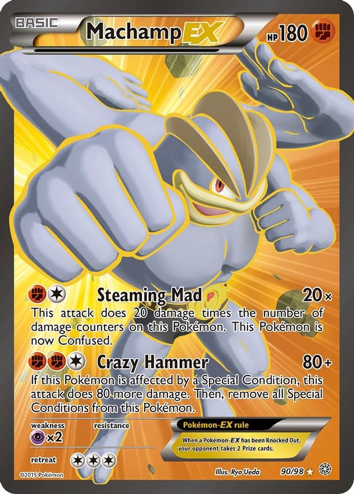 Machamp EX (90 Full Art)/98 - Holofoil XY Ancient Origins - Ultra Rare