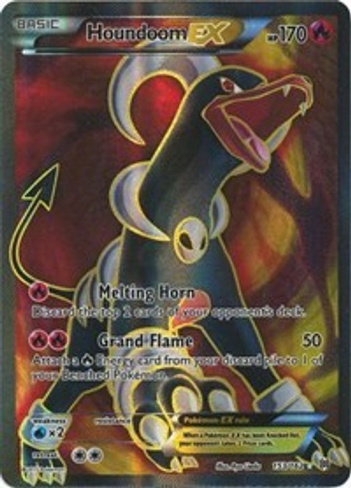 Houndoom EX (Full Art) 153 - Holofoil XY BREAKthrough - Ultra Rare