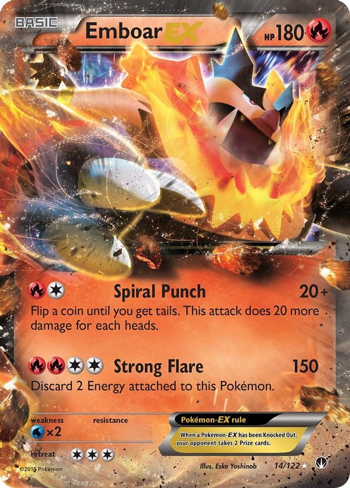 Emboar EX 014 - Holofoil XY BREAKpoint - Ultra Rare