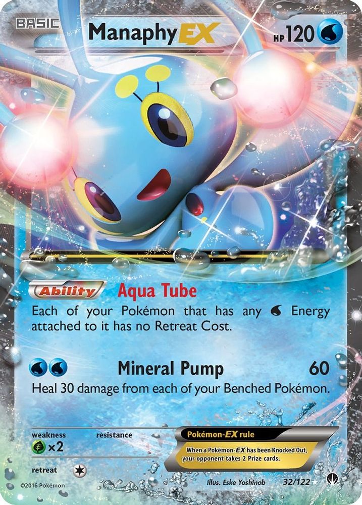 Manaphy EX 032 - Holofoil XY BREAKpoint - Ultra Rare
