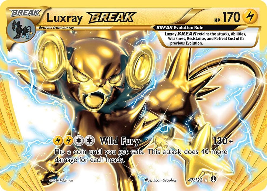 Luxray BREAK 047 - Holofoil XY BREAKpoint - Rare BREAK