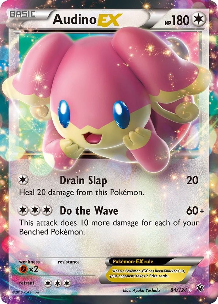 Audino EX 084 - Holofoil XY Fates Collide - Ultra Rare