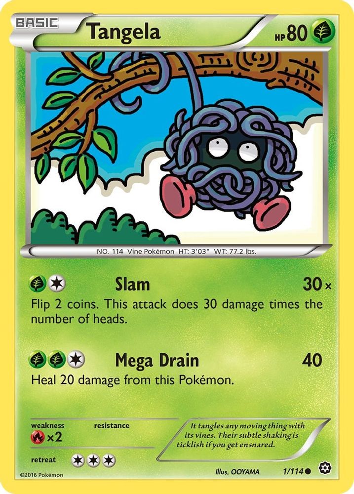 Tangela 001 XY Steam Siege - Common