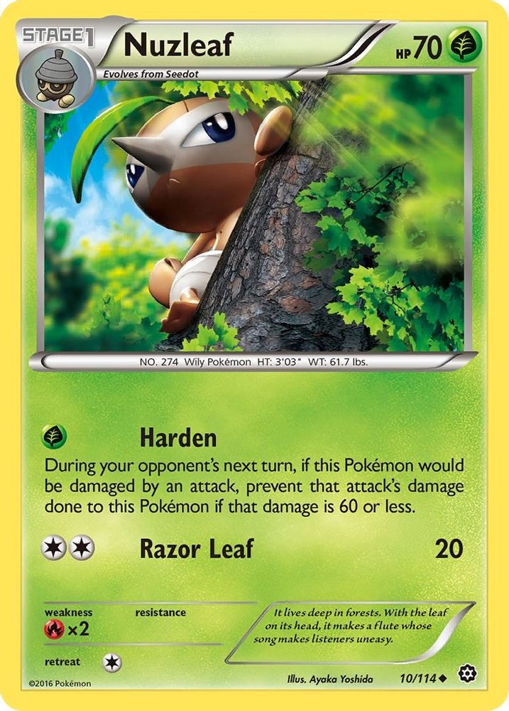 Nuzleaf/114 XY Steam Siege - Uncommon