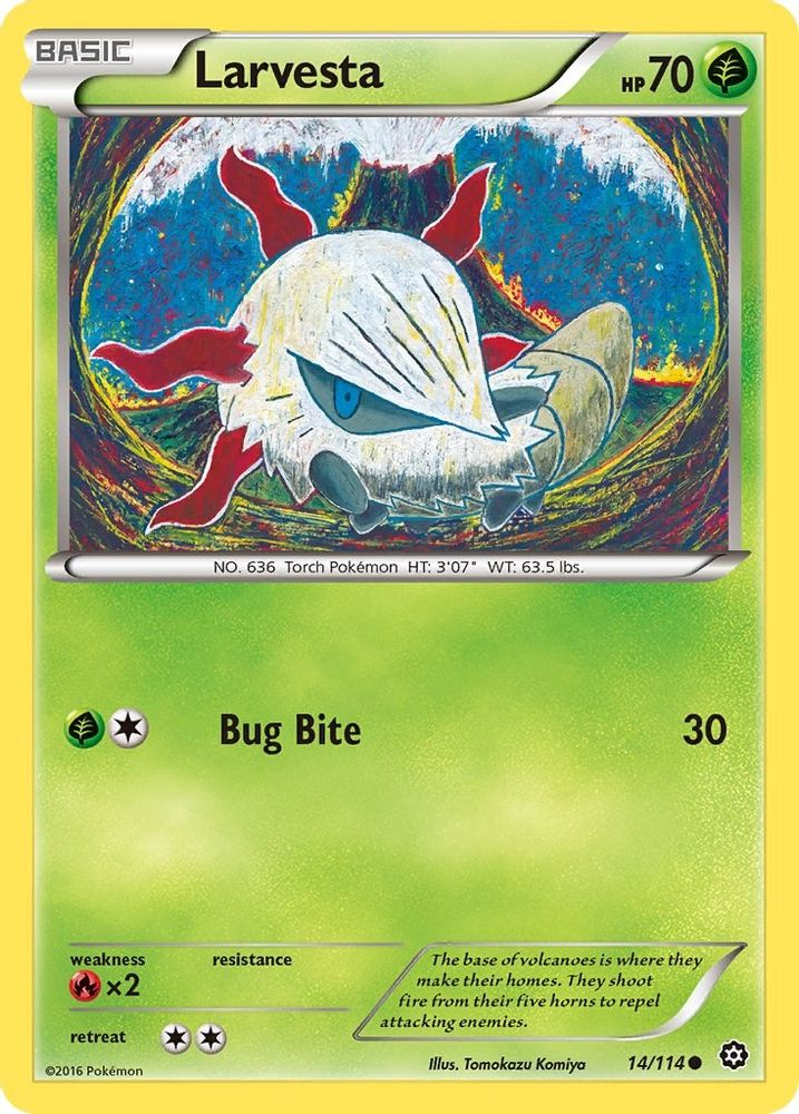 Larvesta 014 XY Steam Siege - Common