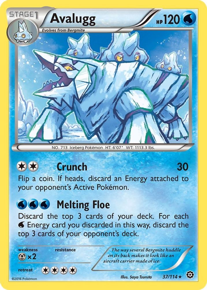 Avalugg 037 XY Steam Siege - Rare