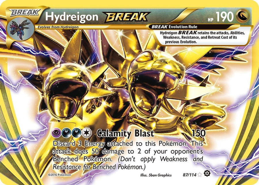 Hydreigon BREAK 087 - Holofoil XY Steam Siege - Rare BREAK