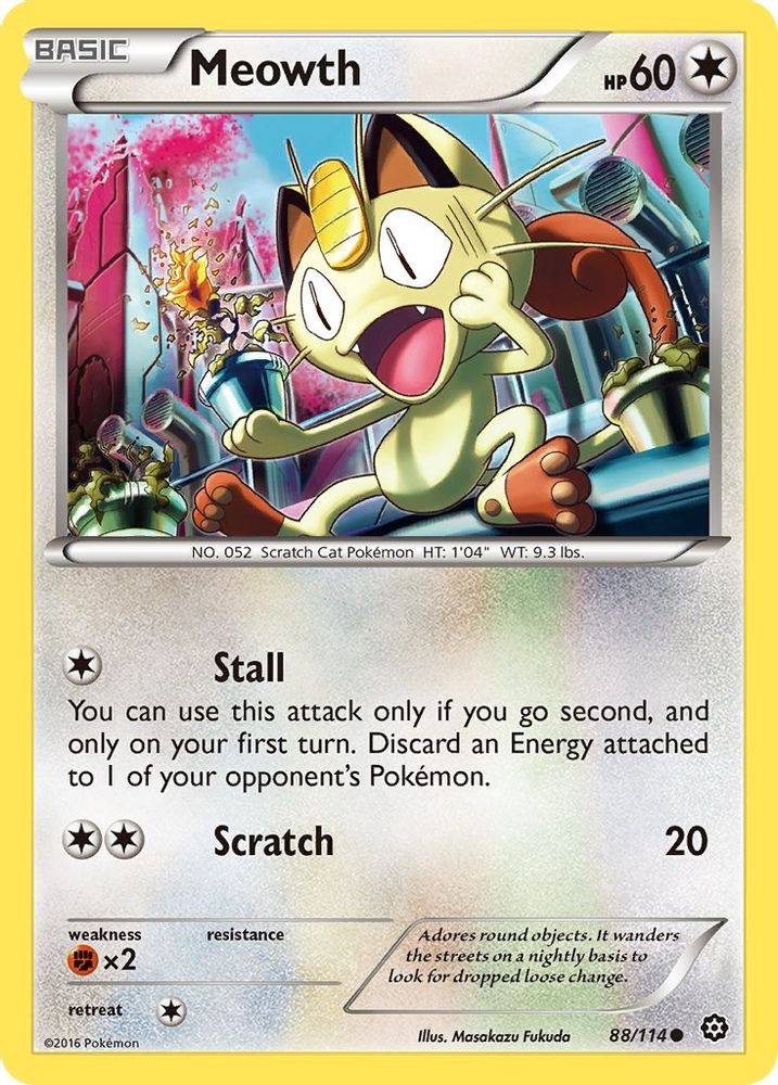 Meowth 088 XY Steam Siege - Common