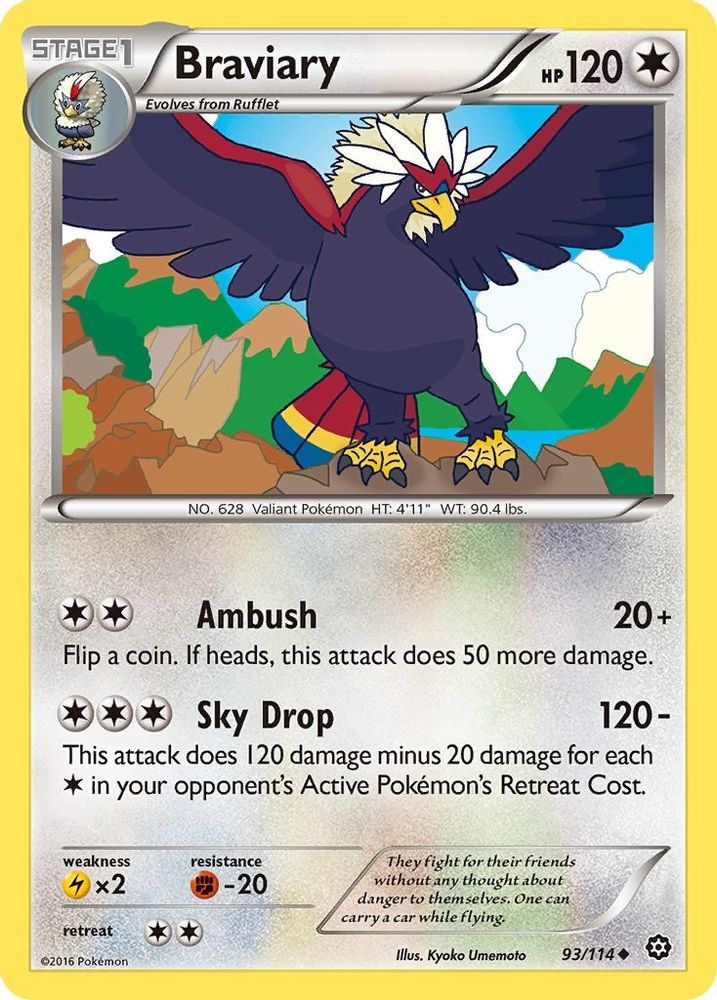 Braviary XY Steam Siege - Uncommon