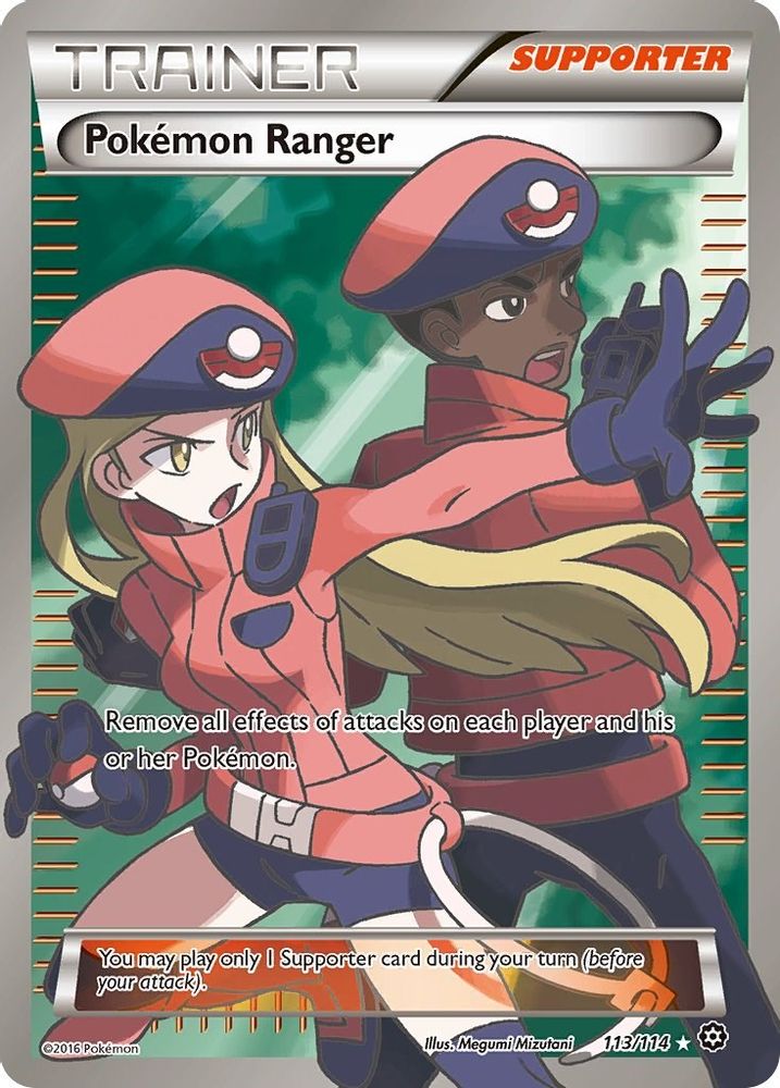 Pokemon Ranger (Full Art) 113 - Holofoil XY Steam Siege - Ultra Rare