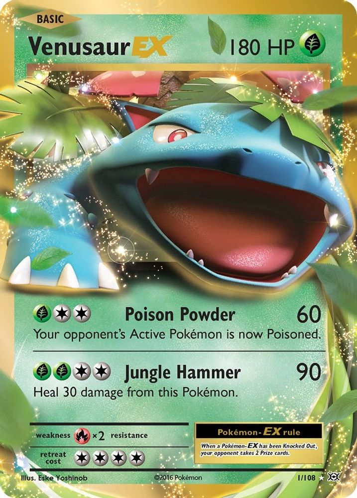 Venusaur EX 001 - Holofoil XY Evolutions - Ultra Rare