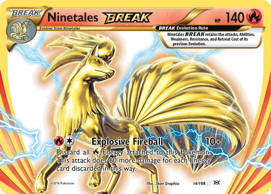 Ninetales BREAK 016 - Holofoil XY Evolutions - Rare BREAK