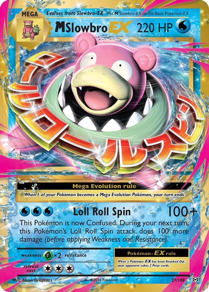 M Slowbro EX 027 - Holofoil XY Evolutions - Ultra Rare