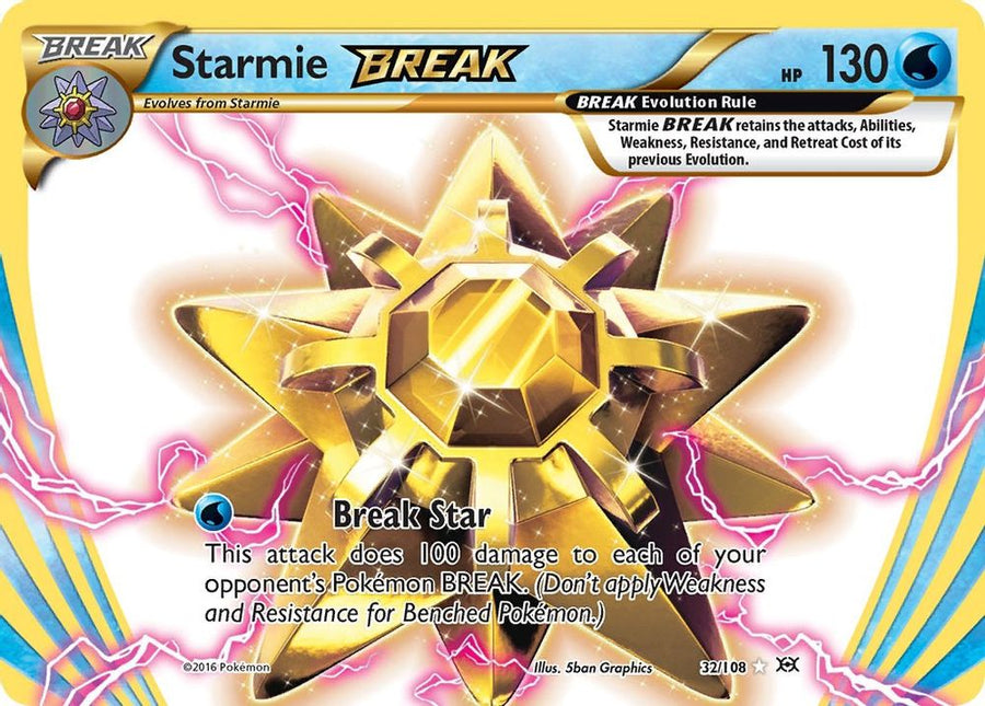 Starmie BREAK 032 - Holofoil XY Evolutions - Rare BREAK