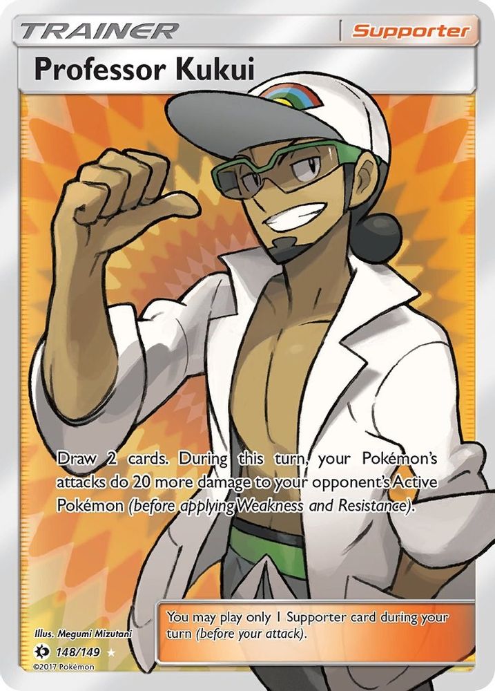 Professor Kukui (Full Art) 148 - Holofoil SM Base Set - Ultra Rare