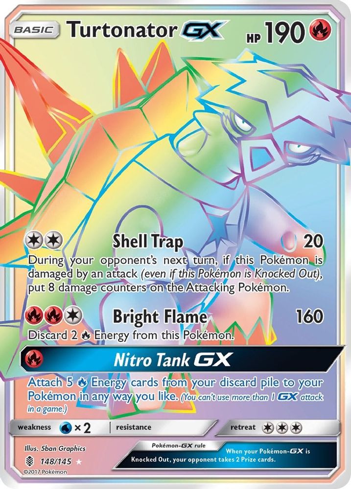 Turtonator GX (Secret) - Holofoil SM Guardians Rising - Secret Rare