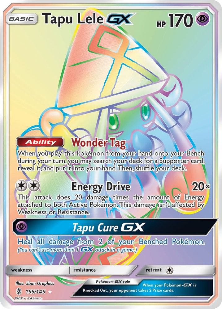 Tapu Lele GX (Secret) - Holofoil SM Guardians Rising - Secret Rare