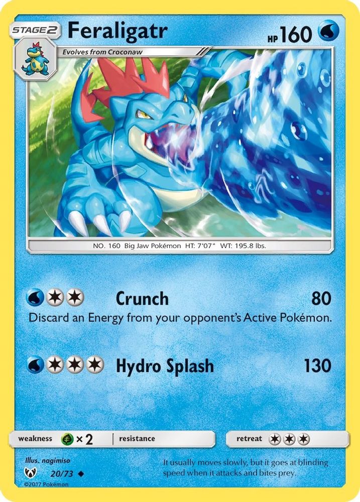 Feraligatr 020 Shining Legends - Uncommon