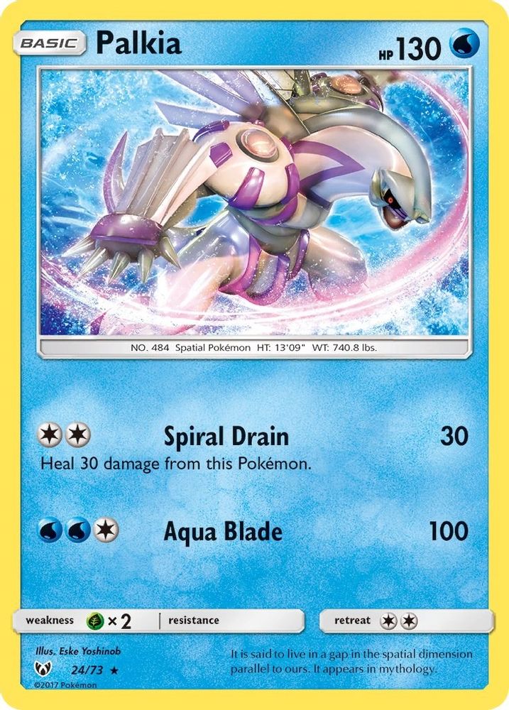 Palkia 024 - Reverse Holofoil Shining Legends - Holo Rare