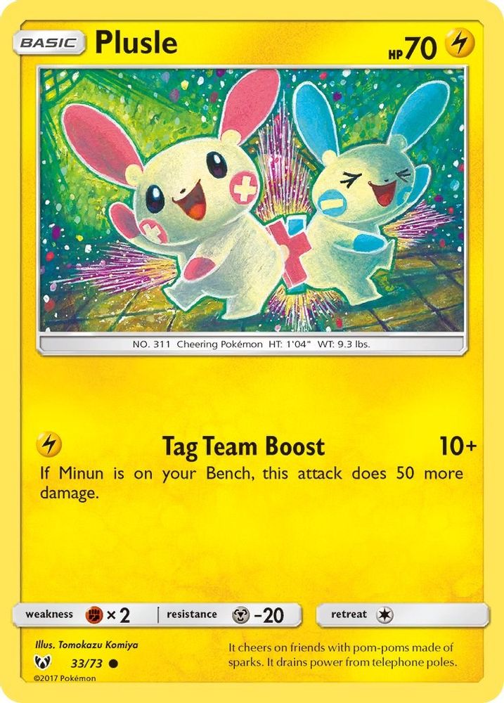 Plusle 033 Shining Legends - Common