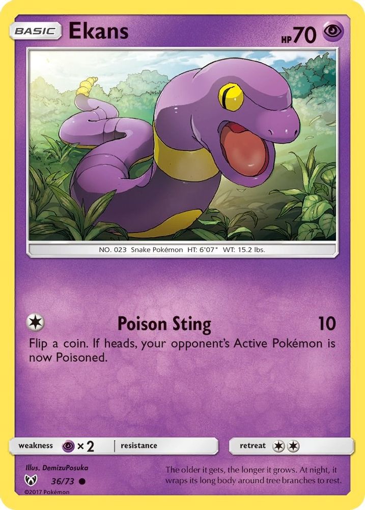 Ekans 036 Shining Legends - Common