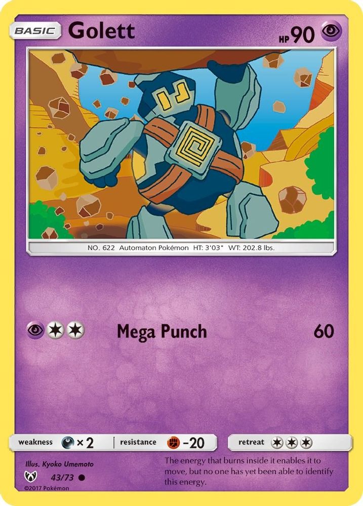 Golett/73 - Reverse Holofoil Shining Legends - Common