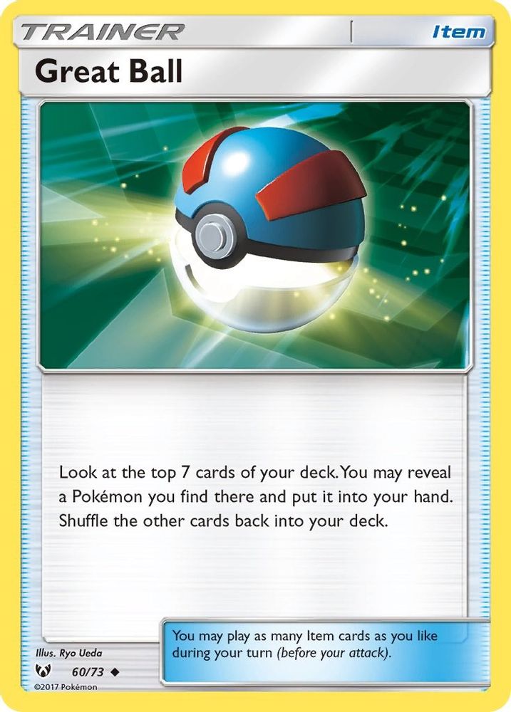 Great Ball 060 - Reverse Holofoil Shining Legends - Uncommon