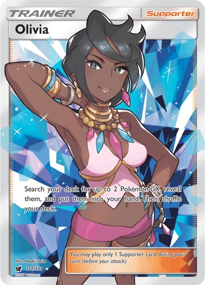 Olivia (Full Art) 111 - Holofoil SM Crimson Invasion - Ultra Rare