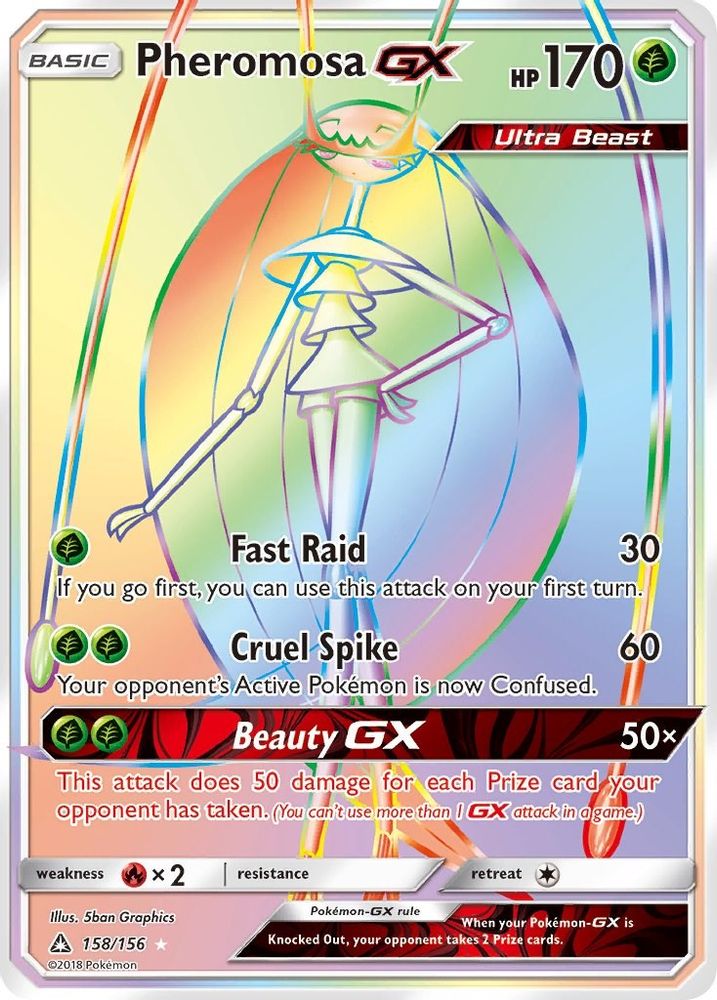 Pheromosa GX (Secret Rare) - Holofoil SM Ultra Prism - Secret Rare