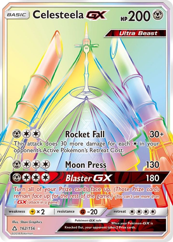 Celesteela GX (Secret Rare) - Holofoil SM Ultra Prism - Secret Rare