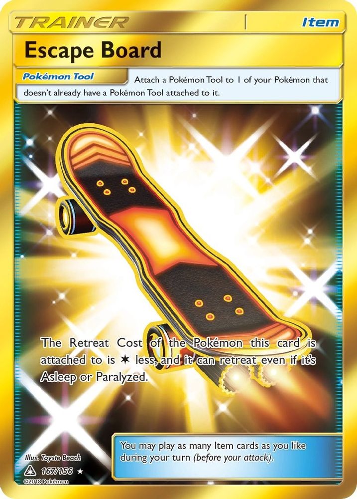 Escape Board (Secret Rare) - Holofoil SM Ultra Prism - Secret Rare
