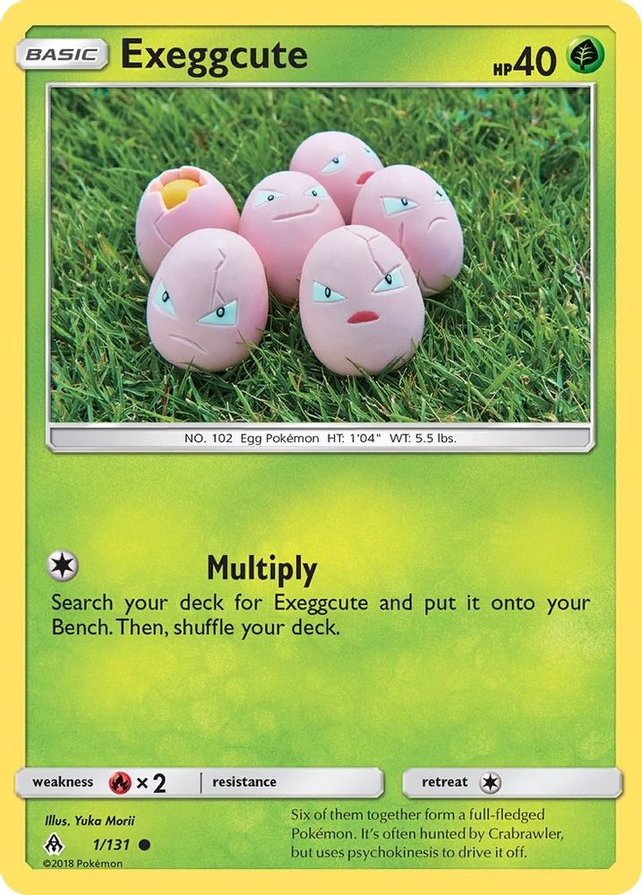Exeggcute 001 - Reverse Holofoil SM Forbidden Light - Common