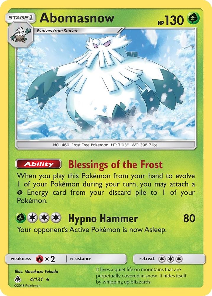 Abomasnow SM Forbidden Light - Rare