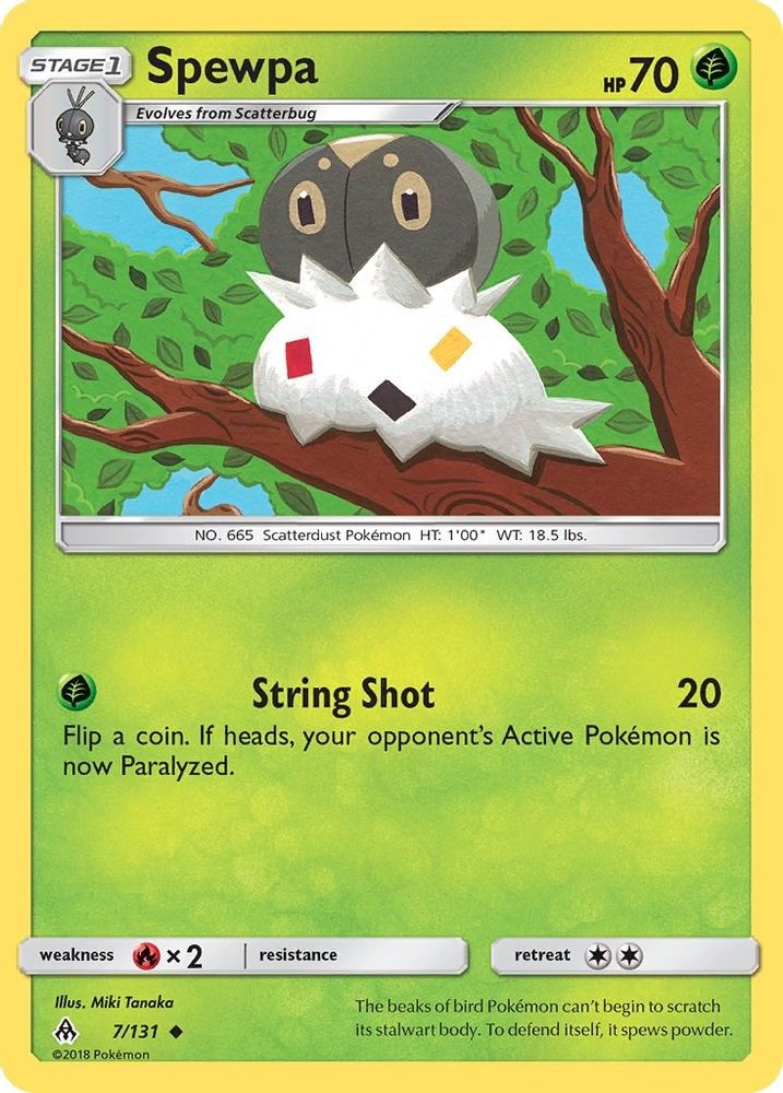 Spewpa - Reverse Holofoil SM Forbidden Light - Uncommon