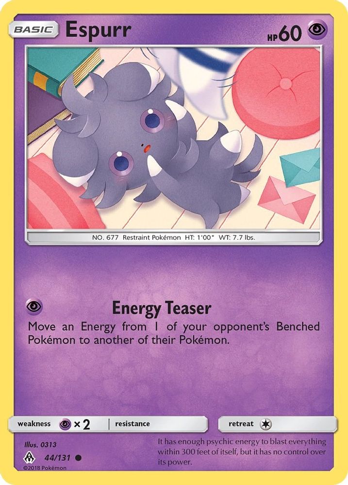 Espurr 044 - Reverse Holofoil SM Forbidden Light - Common