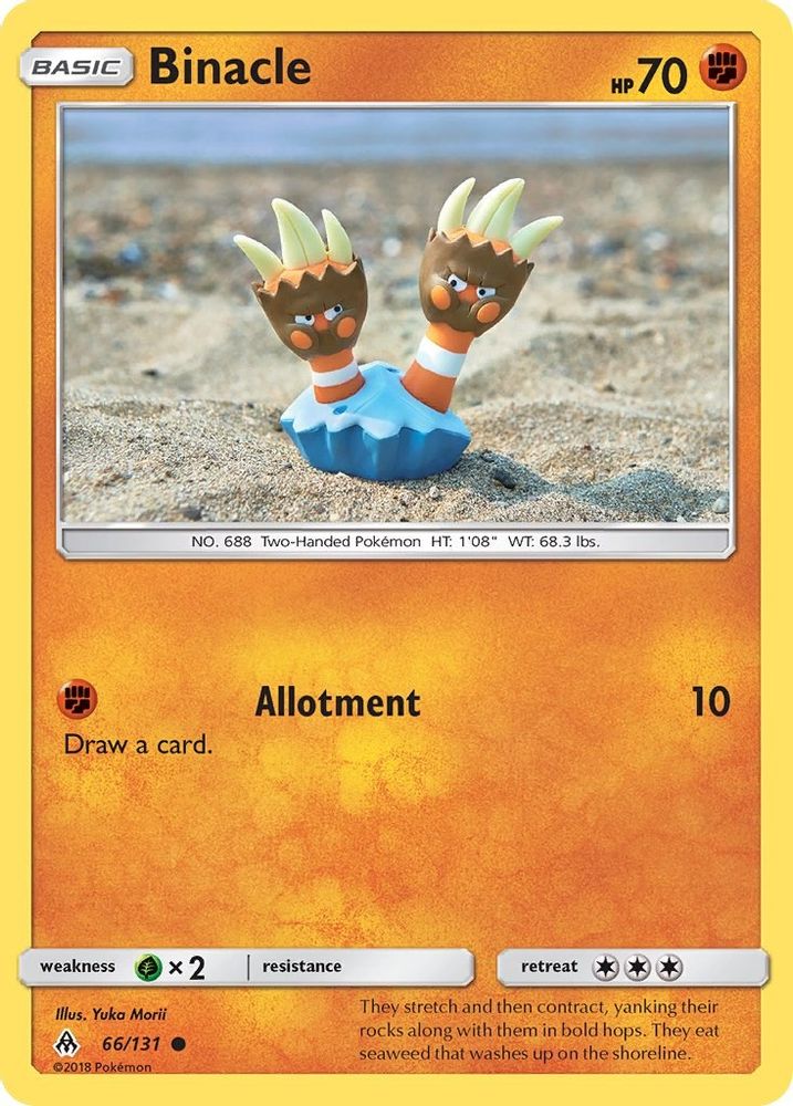 Binacle 066 - Reverse Holofoil SM Forbidden Light - Common