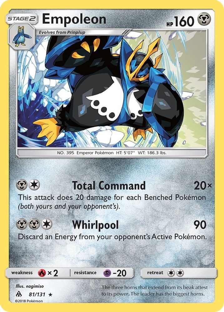 Empoleon 081 - Holofoil SM Forbidden Light - Holo Rare