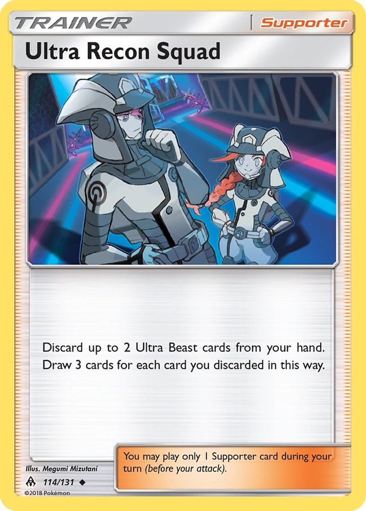 Ultra Recon Squad 114 - Reverse Holofoil SM Forbidden Light - Uncommon