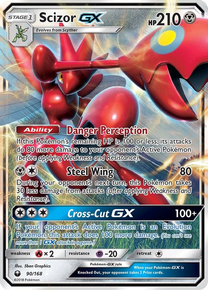 Scizor GX 090 - Holofoil SM Celestial Storm - Ultra Rare