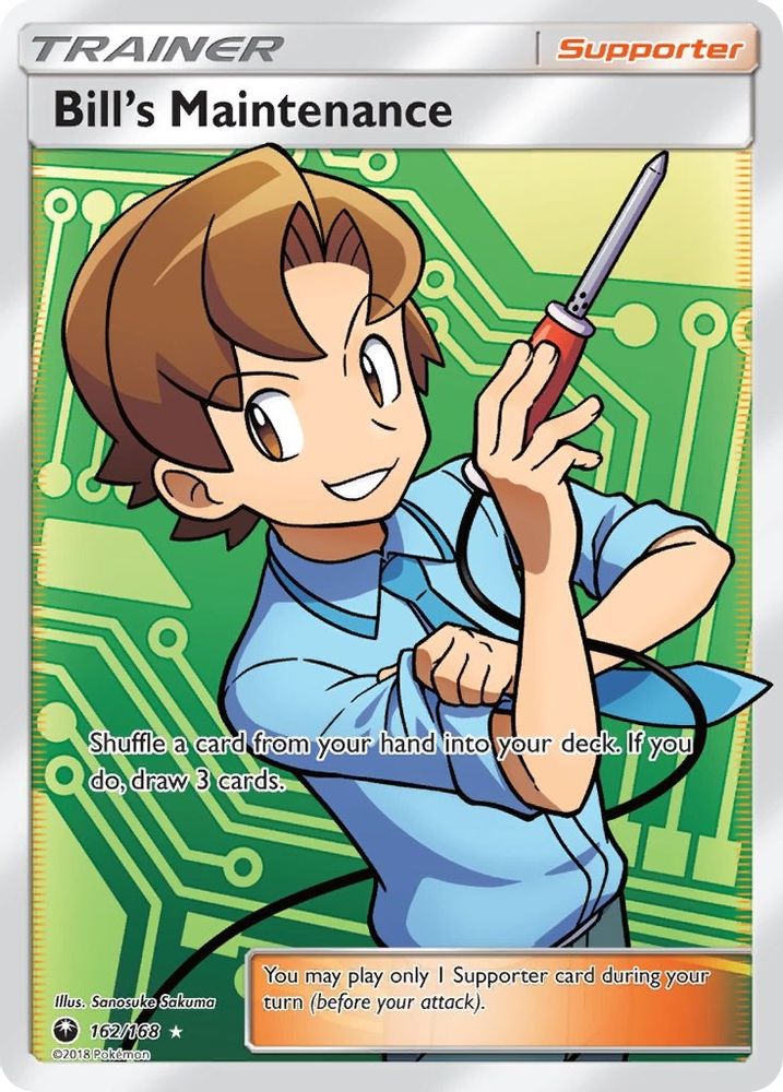 Bill's Maintenance (Full Art) - Holofoil SM Celestial Storm - Ultra Rare