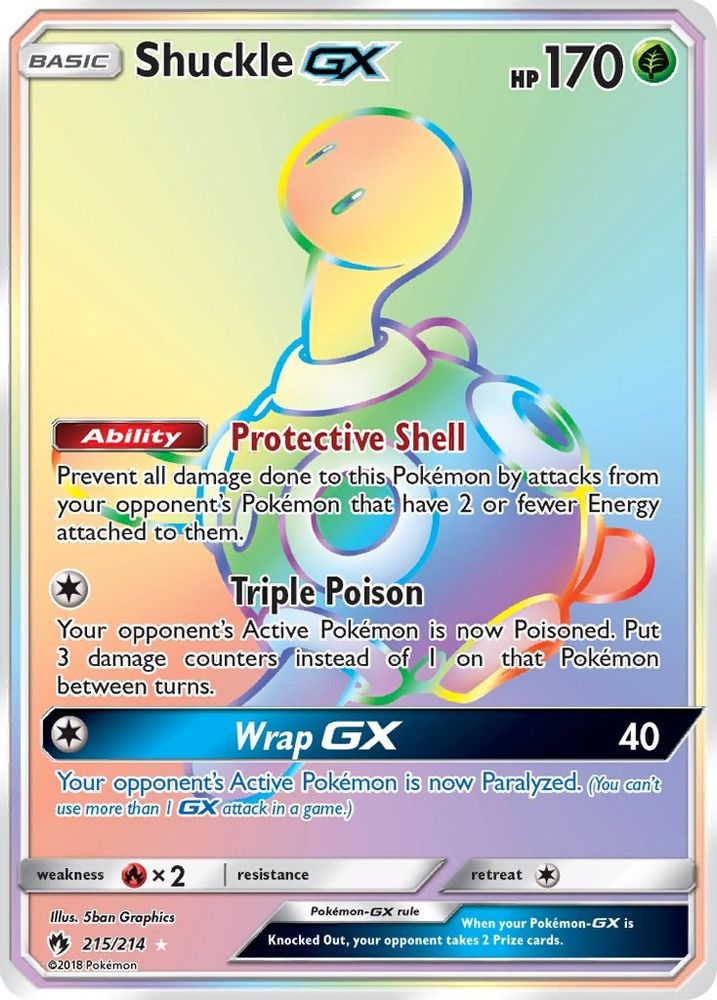 Shuckle GX (Secret) - Holofoil SM Lost Thunder - Secret Rare