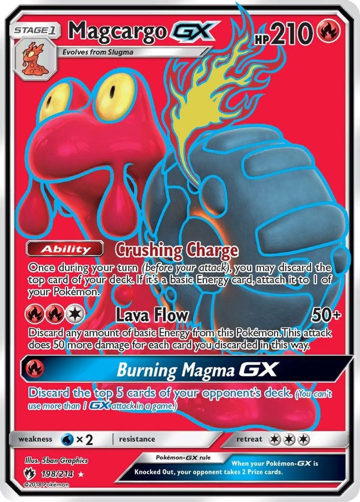 Magcargo GX (Full Art) - Holofoil SM Lost Thunder - Ultra Rare