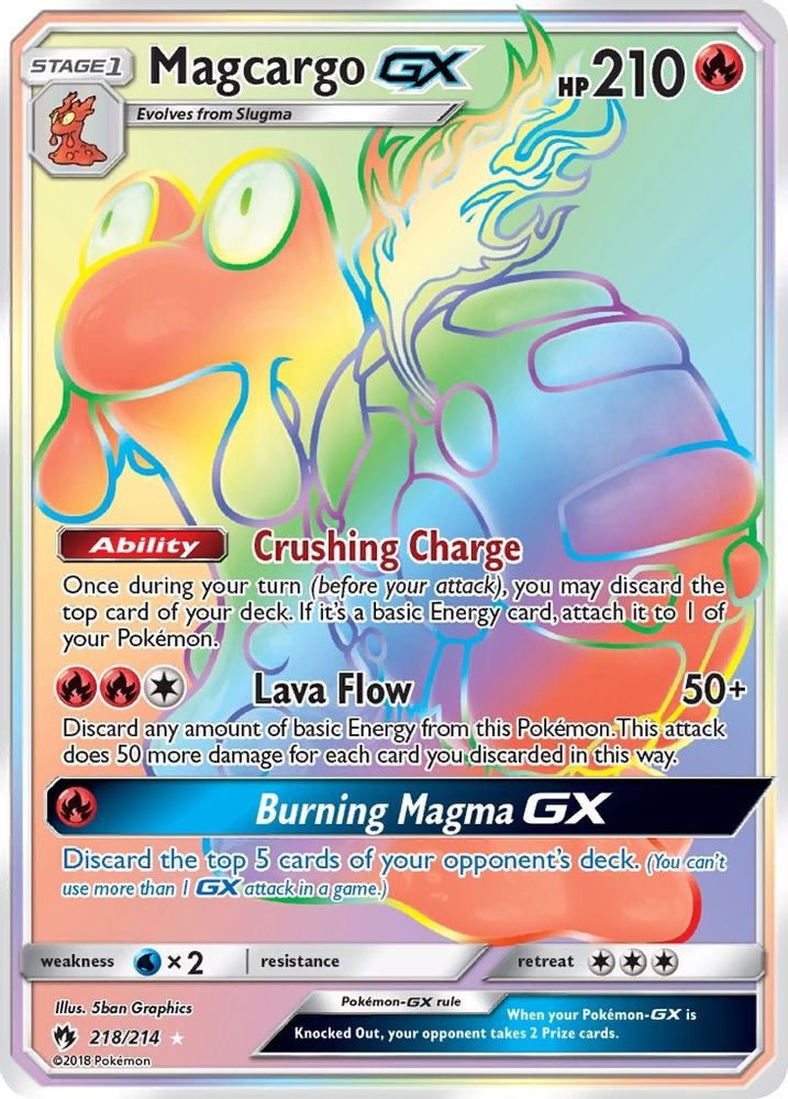 Magcargo GX (Secret) - Holofoil SM Lost Thunder - Secret Rare