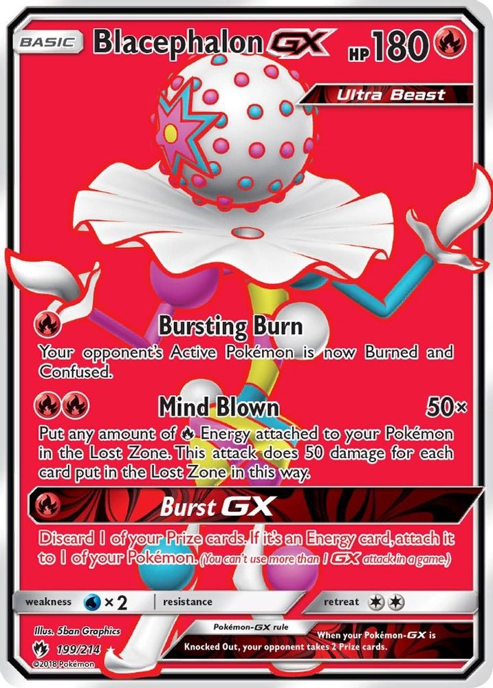 Blacephalon GX (Full Art) - Holofoil SM Lost Thunder - Ultra Rare