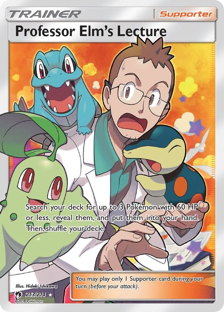 Professor Elm's Lecture (Full Art) - Holofoil SM Lost Thunder - Ultra Rare