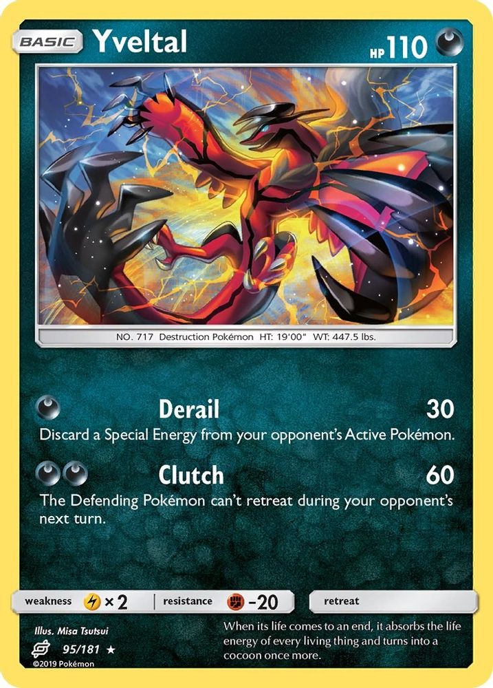Yveltal 095/181 - Holofoil SM Team Up - Holo Rare