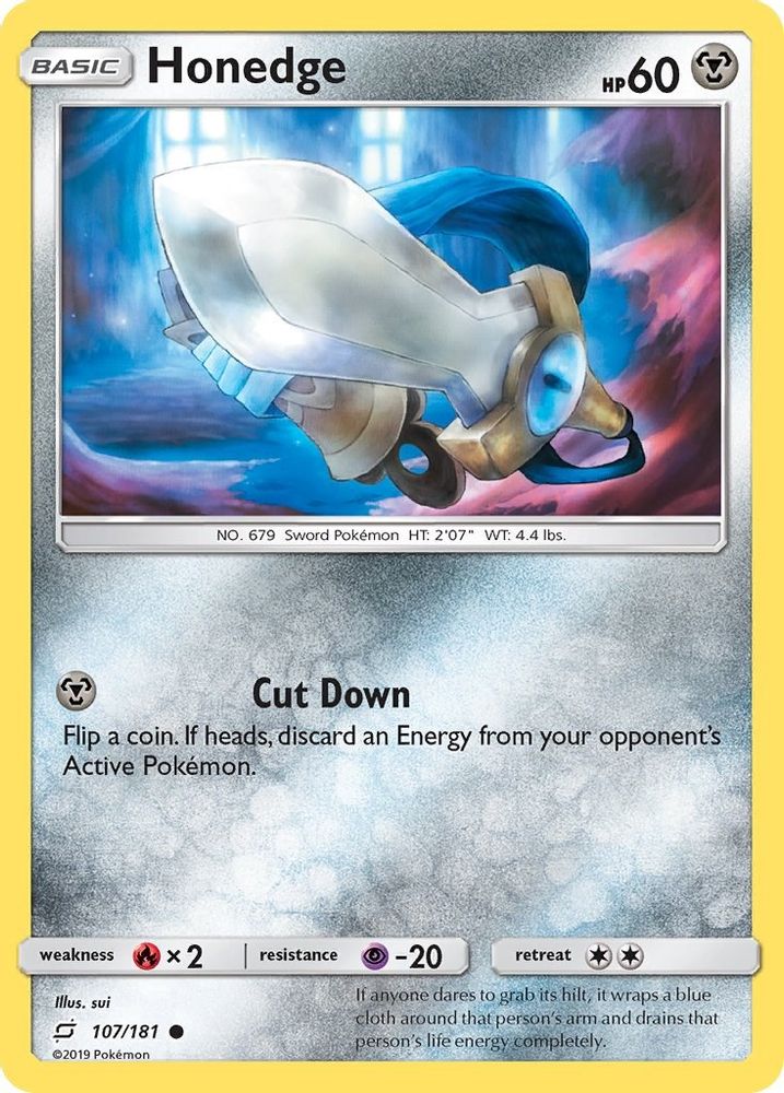 Honedge - Reverse Holofoil SM Team Up - Common