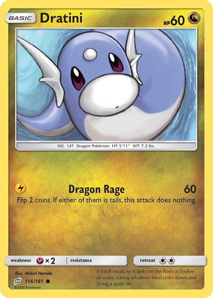 Dratini (116) (116) 116 - Reverse Holofoil SM Team Up - Common