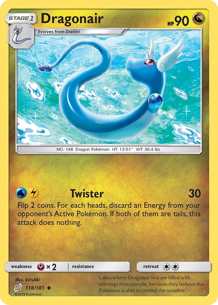 Dragonair 118 - Reverse Holofoil SM Team Up - Uncommon