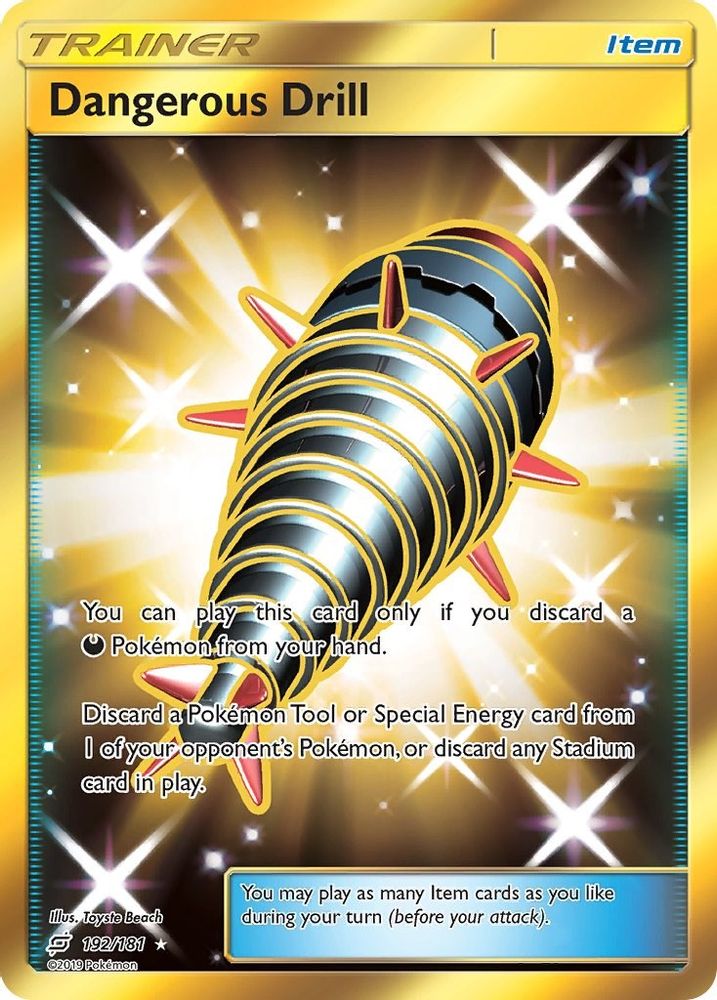 Dangerous Drill (Secret) - Holofoil SM Team Up - Secret Rare